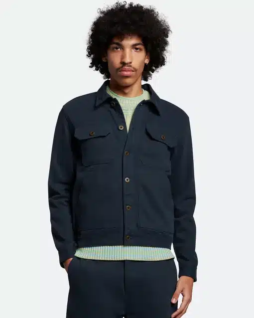 Lyle & Scott Trucker Jacket Dark Navy