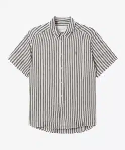 Les Deux Kris Linen SS Shirt Ivory/Dark Navy