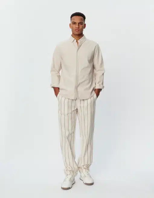 Les Deux Kristian Linen B.D. Shirt Ivory