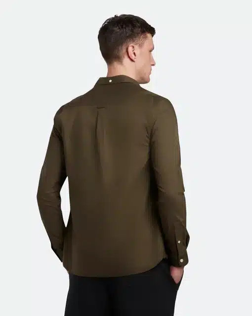 Lyle & Scott Regular Fit Light Weight Oxford Shirt Olive