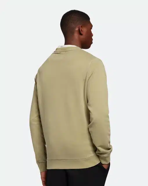 Lyle & Scott Hawick Print Crew Neck Jumper Seaweed