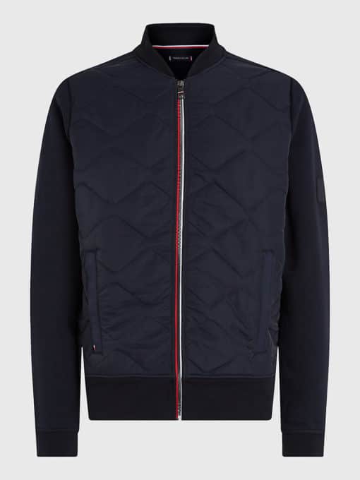 Tommy Hilfiger Mix Media Bomber Jacket Desert Sky