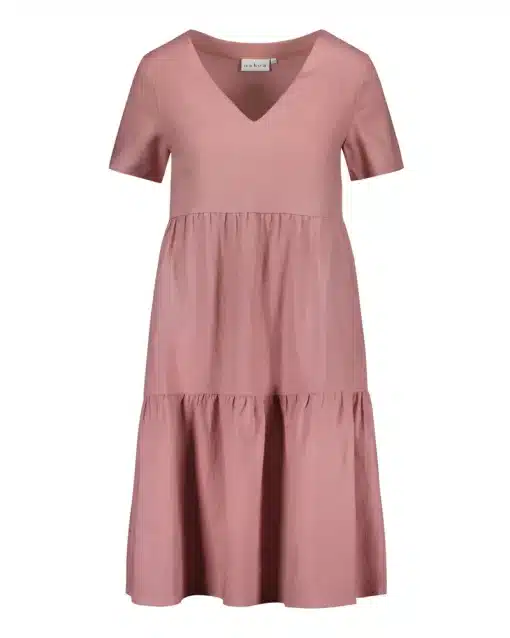 Nakoa Layered Linen Dress Old Rose