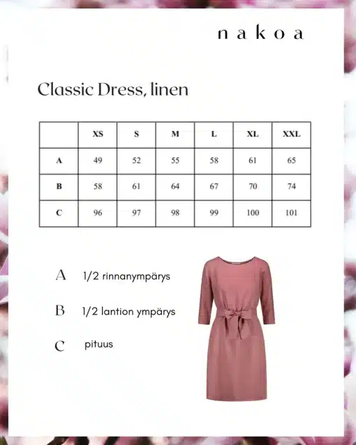 Nakoa Classic Linen Dress Black