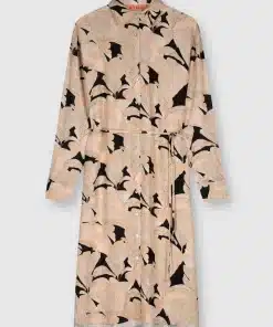 Rino & Pelle Nieva Shirt Dress Peach Tropical Leaves