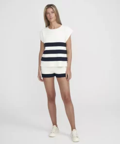 Holebrook Berit Capsleeve Off White/Navy