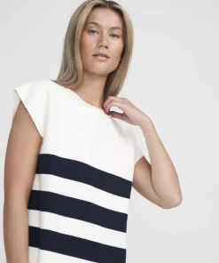 Holebrook Berit Capsleeve Off White/Navy