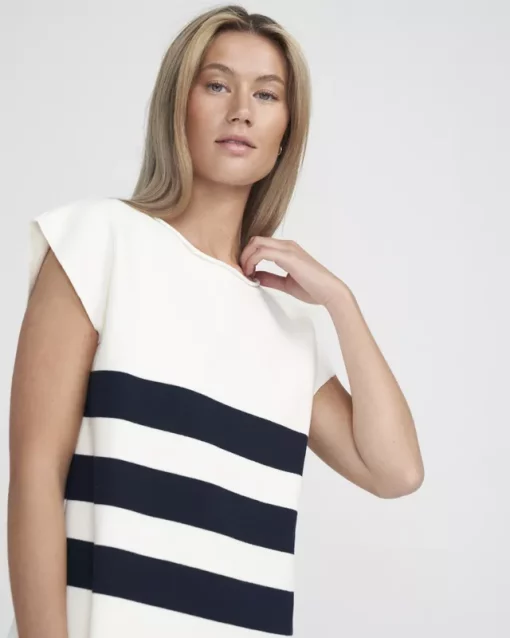 Holebrook Berit Capsleeve Off White/Navy