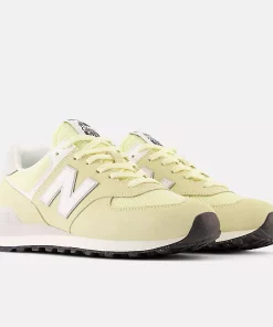 New Balance 574 Yellow With White
