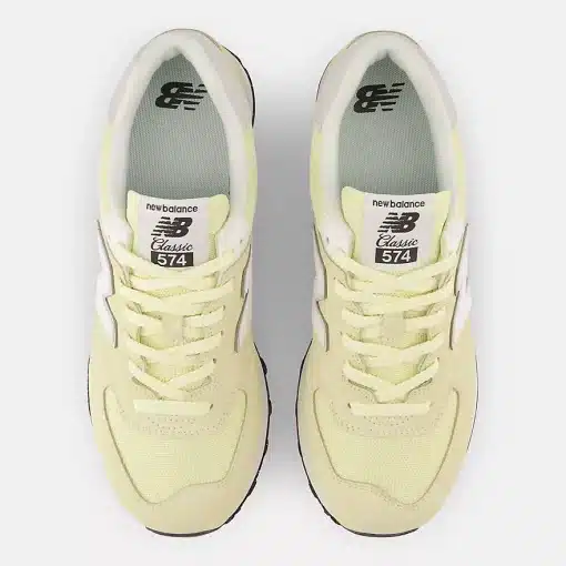 New Balance 574 Yellow With White