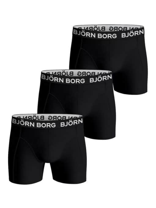 Björn Borg Cotton Stretch Boxer 3-Pack Black