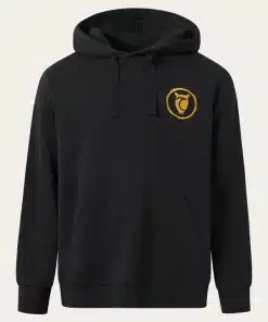 Knowledge Cotton Apparel Loose Hood Sweat Black Jet