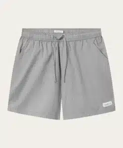 Knowledge Cotton Apparel Loose Woven Shorts Forrest Night