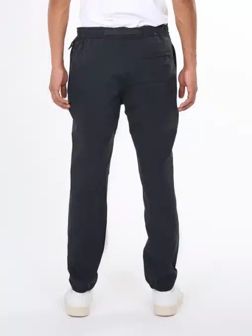 Knowledge Cotton Apparel Stretch trenkking Pants Black Jet