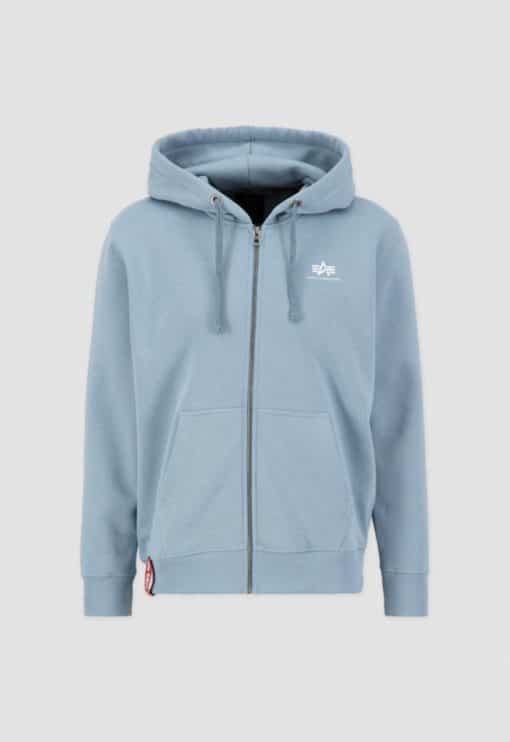 Alpha Industries Basic Zip Hoodie Black Greyblue