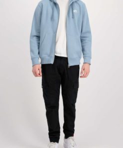 Alpha Industries Basic Zip Hoodie Black Greyblue