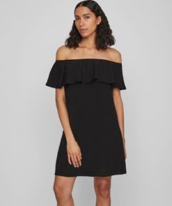 Vila Rasha Off Shoulder dress Black