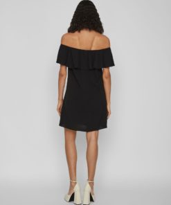 Vila Rasha Off Shoulder dress Black