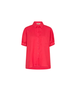 Mos Mosh Aven Linen Shirt Tomato