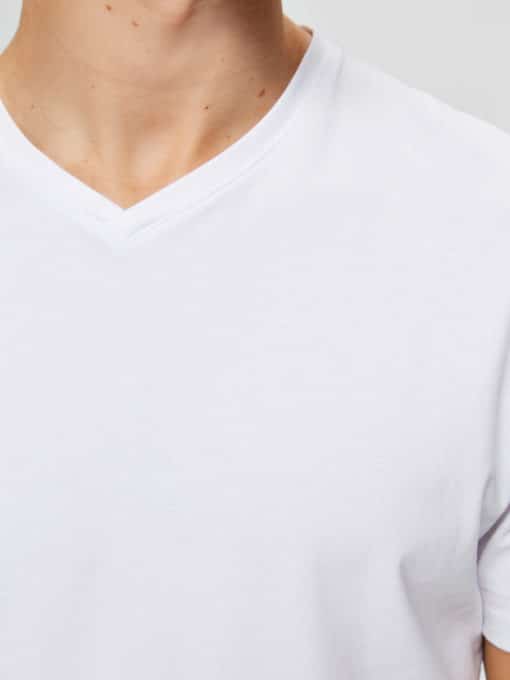 Selected Homme New Pima V-Neck Black