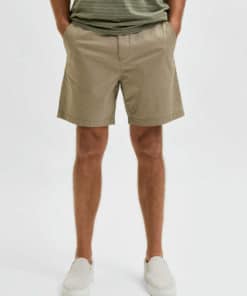 Selected Homme Comfort Flex Shorts Chinchilla