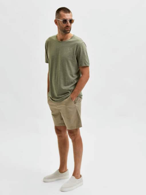 Selected Homme Comfort Flex Shorts Chinchilla