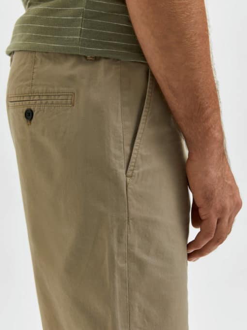 Selected Homme Comfort Flex Shorts Chinchilla