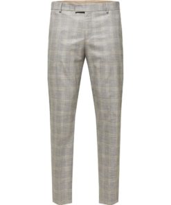 Selected Homme Slim-Neil Check Trousers Sand