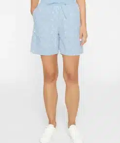 Knowledge Cotton Apparel Embroidery Anglaise Shorts Skyway