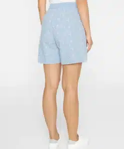 Knowledge Cotton Apparel Embroidery Anglaise Shorts Skyway