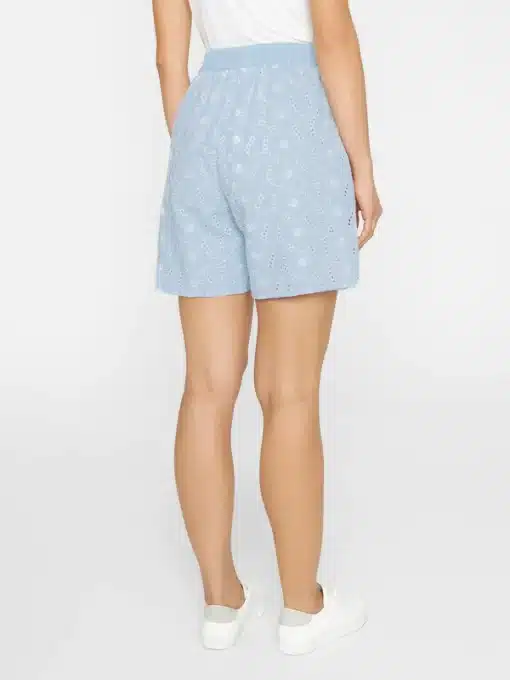 Knowledge Cotton Apparel Embroidery Anglaise Shorts Skyway