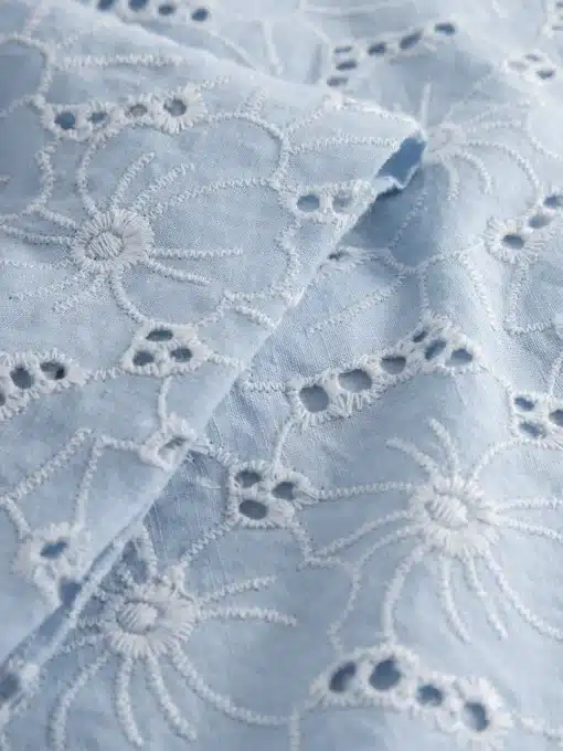 Knowledge Cotton Apparel A-Shape Broderi Anglaise Dress Skyway