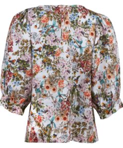 Stenströms Carmen Floral Linen Blouse