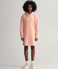 Gant Woman Tonal Archive Shield Hoodie Dress Guava Orange