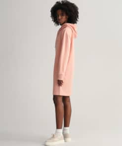 Gant Woman Tonal Archive Shield Hoodie Dress Guava Orange
