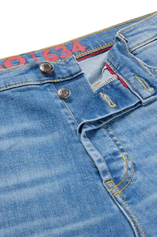 Hugo 634 Denim Shorts Light Blue
