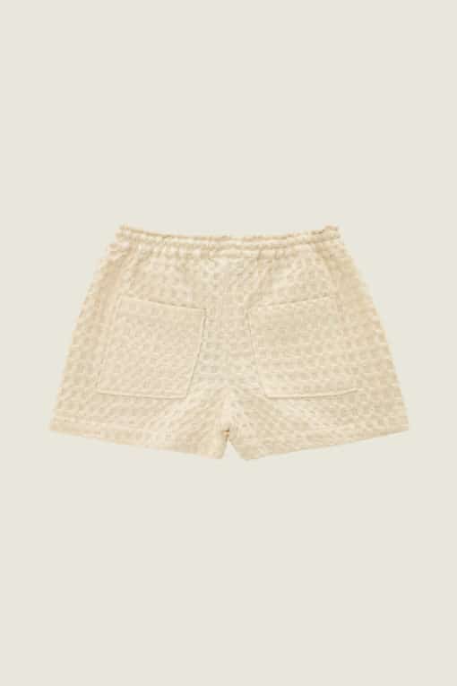OAS Ecru Drizzle Waffle Shorts Women