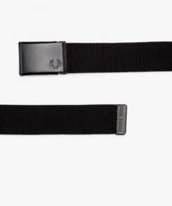 Fred Perry Graphic Branded Webbing Belt Black