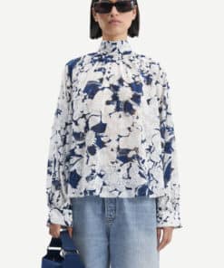 Samsoe & Samsoe Ebbali Blouse Flora Blue