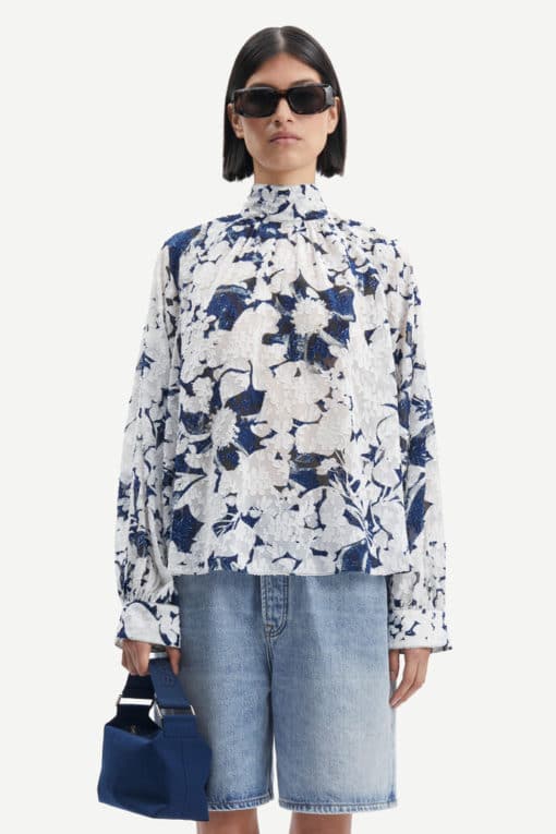 Samsoe & Samsoe Ebbali Blouse Flora Blue