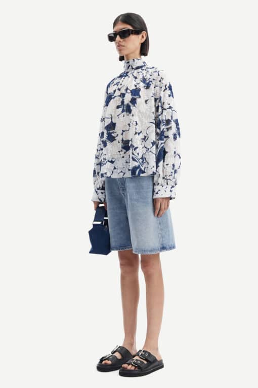 Samsoe & Samsoe Ebbali Blouse Flora Blue