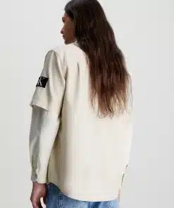 Calvin Klein Linen SS Shirt Classic Beige