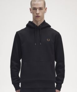 Fred Perry Graphic Large Laurel Hood Black