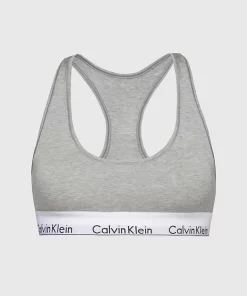 Calvin Klein Modern Cotton Bralette Grey Heather