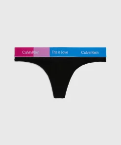 Calvin Klein Black Thong Pride
