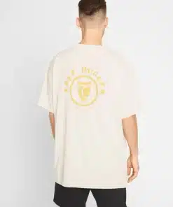 Knowledge Cotton Apparel Loose Heavy Single Tee Egret