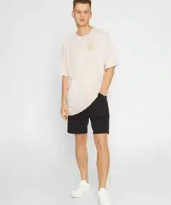 Knowledge Cotton Apparel Loose Heavy Single Tee Egret