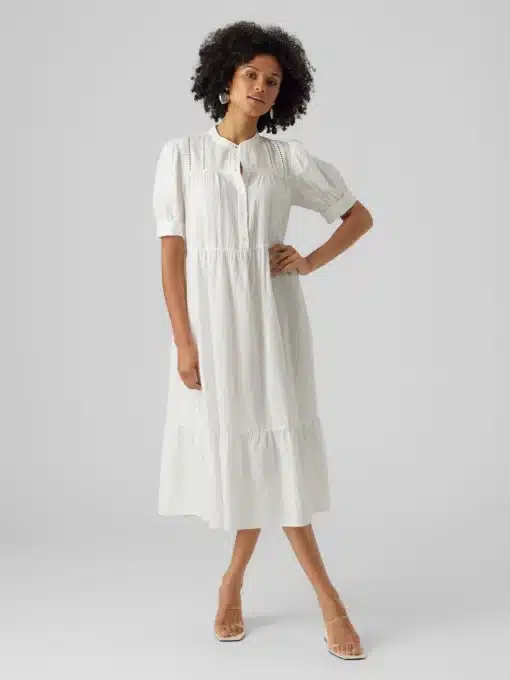 Vero Moda Milan 7/8 Dress Snow White
