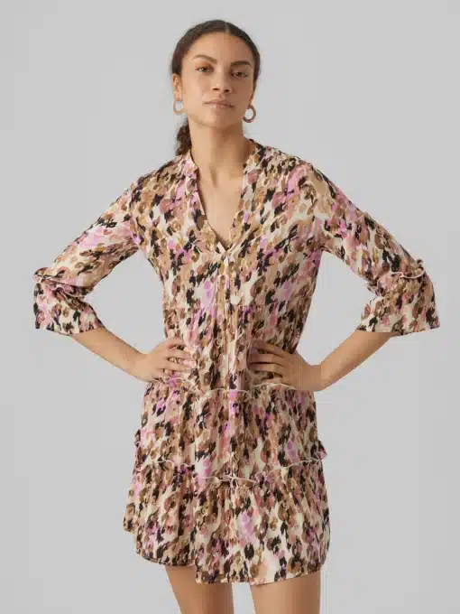 Vero Moda Easy Short Dress Tiger´s Eye