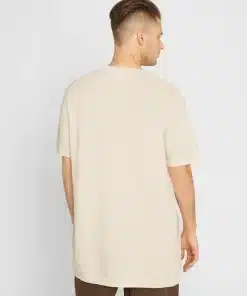 Knowledge Cotton Apparel Crew Neck Reverse Knit Tee Egret